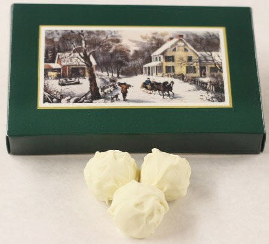 White Chocolate Coconut Cream BonBons in a 1 Pound Homestead Box