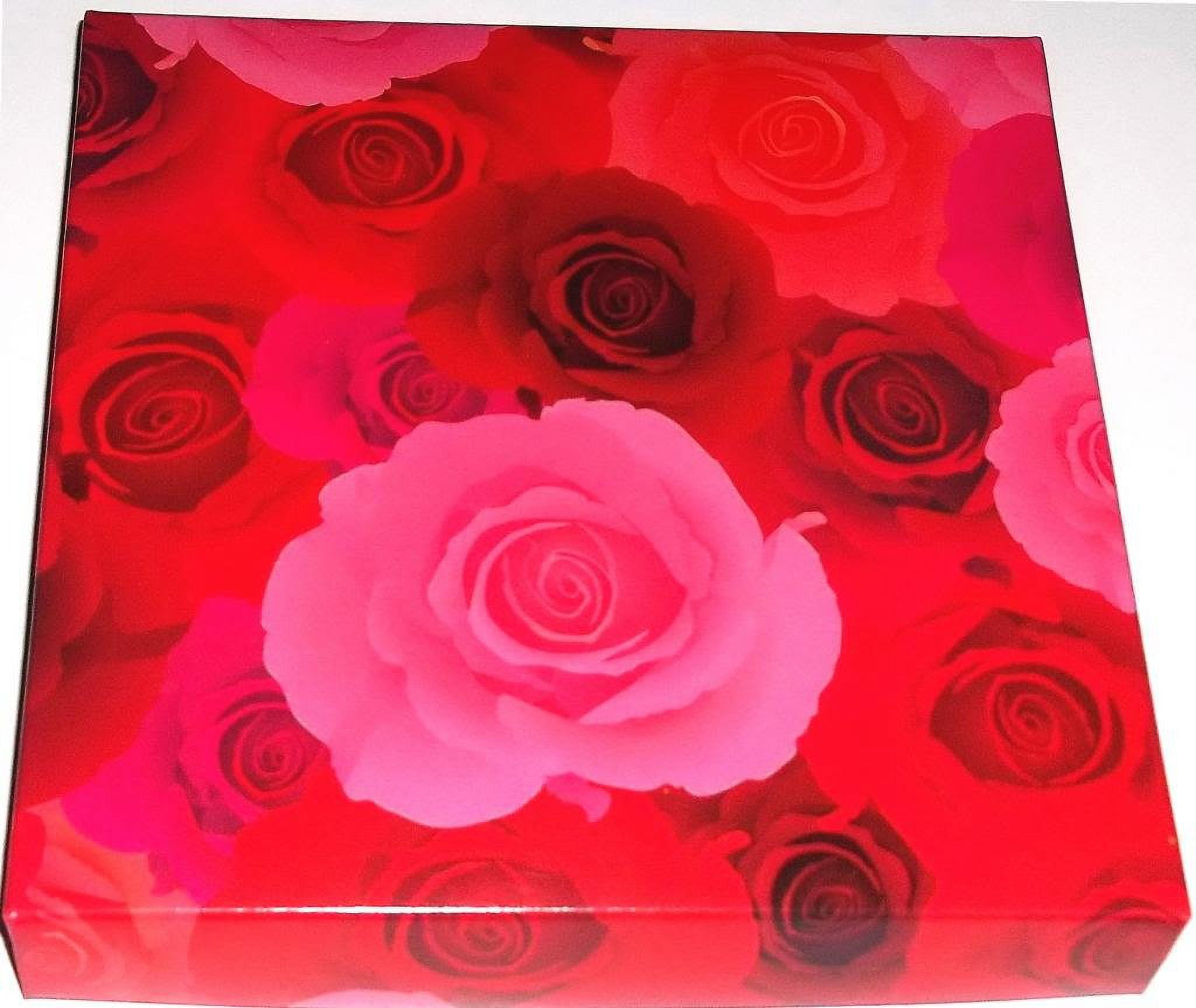 White Chocolate Truffles in a 8 oz. Roses Box