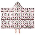thumbnail image 1 of White Christmas Animal and Car Pattern Hooded Bath Towel，50"x30" for Ages 3 To 12 Kids, Quick Dry Lightweight Soft Microfiber Hood Beach Towel Cover Up for Kids, 1 of 7