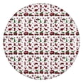 thumbnail image 1 of White Christmas Animal and Car Pattern Round Fitted Tablecloth with Elastic Edge,Dining Table Cover Waterproof,Outdoor Round Tablecloth for Camping,Dining,Indoor and Outdoor, 1 of 7
