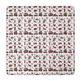 thumbnail image 1 of White Christmas Animal and Car Pattern Square Fitted Tablecloth with Elastic Edge,Square Table Cover,Washable Elastic Table Cover for Home Kitchen Party Decor 34"x34", 1 of 6