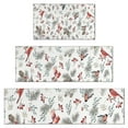thumbnail image 1 of White Christmas Bird and Pine Pattern Kitchen Rugs Sets Of 3,Kitchen Runner Rugs Non Skid Washable,Decorative Kitchen Floor Mats for Kitchen,Sink,Laundry,17"x30"+ 17"x47" + 17"x59", 1 of 6