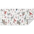 thumbnail image 1 of White Christmas Bird and Pine Pattern Rectangle Tablecloth 60"x120",Waterproof Polyester Rectangle Table Cloth, Wipeable Spillproof Polyester Tablecloth for Dining, Camping, Indoor and Outdoor, 1 of 6