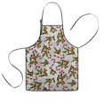 thumbnail image 1 of White Christmas Candy Cane Pattern Kids Aprons for Girls and Boys,Adjustable Neck Strap Toddler Aprons for Kids Cooking Baking, 1 of 7