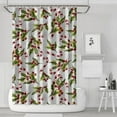 thumbnail image 1 of White Christmas Candy Cane Pattern Shower Curtain 72"x72" ,Bathroom Decorative Shower Curtains Set with 12 Hooks,Modern Waterproof Washable Shower Curtain, 1 of 6