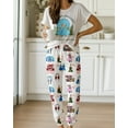 thumbnail image 1 of White Christmas Casual Pajama Set For Women, 1 of 4