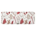 thumbnail image 1 of White Christmas Cookie Pattern Kitchen Rug Mat,Kitchen Runner Rugs Non Skid Washable,Decorative Kitchen Floor Mats for Kitchen,Sink,Laundry,17"x47.2", 1 of 7