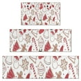 thumbnail image 1 of White Christmas Cookie Pattern Kitchen Rugs Sets Of 3,Kitchen Runner Rugs Non Skid Washable,Decorative Kitchen Floor Mats for Kitchen,Sink,Laundry,17"x30"+ 17"x47" + 17"x59", 1 of 6