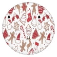 thumbnail image 1 of White Christmas Cookie Pattern Round Fitted Tablecloth with Elastic Edge,Dining Table Cover Waterproof,Outdoor Round Tablecloth for Camping,Dining,Indoor and Outdoor, 1 of 7