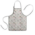 thumbnail image 1 of White Christmas Deer and Gift Pattern Kids Aprons for Girls and Boys,Adjustable Neck Strap Toddler Aprons for Kids Cooking Baking, 1 of 7