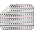 thumbnail image 1 of White Christmas Deer and Tree Pattern Dish Drying Mat for Kitchen 1 Pack, Ultra Absorbent Microfiber Dishes Drainer Mats,18x24in(46x61cm), 1 of 4