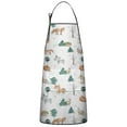 thumbnail image 1 of White Christmas Forest Animal Pattern Apron-Garden Aprons for Women with Pockets-Cotton Linen Waterproof Kitchen Cooking Gardening Aprons Adjustable for Kitchen,Cooking,BBQ and Salon 33"x27", 1 of 7