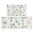 thumbnail image 1 of White Christmas Forest Animal Pattern Kitchen Rugs Sets Of 2,Anti Fatigue Kitchen Mat Rugs Non Slip Washable,Decorative Kitchen Floor Mats for Kitchen,Sink,Laundry,17"x30"+17"x47", 1 of 7