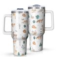 thumbnail image 1 of White Christmas Forest Animal Pattern Tumbler with Handle and Lid,40oz Double Wall Vacuum Insulated Tumbler,Cups Gift for Women and Men, 1 of 7