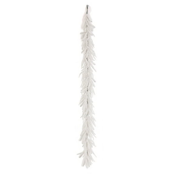 White Christmas Garlands Norfolk Garland Artificial Faux Garland for Holiday Indoor Outdoor Decor