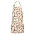 thumbnail image 1 of White Christmas Gingerbread Man Apron-Garden Aprons for Women with Pockets-Cotton Linen Waterproof Kitchen Cooking Gardening Aprons Adjustable for Kitchen,Cooking,BBQ and Salon 32"x27", 1 of 7