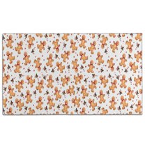 White Christmas Gingerbread Man Pattern Door Rugs,Washable Non Slip Door Mats Indoor,Decorative Door Mats,Entry Mat Indoor for Entrance,Bedroom,Kitchen,Bathroom,17"x30"