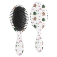 thumbnail image 1 of White Christmas Gingerbread Man Pattern Hair Brush,Girls Detangling Hair Brush,Glide Through Tangles with Ease for Wet & Dry Hair,8.8"X2.8", 1 of 7