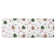 thumbnail image 1 of White Christmas Gingerbread Man Pattern Kitchen Rug Mat,Kitchen Runner Rugs Non Skid Washable,Decorative Kitchen Floor Mats for Kitchen,Sink,Laundry,17"x47.2", 1 of 7