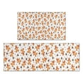 thumbnail image 1 of White Christmas Gingerbread Man Pattern Kitchen Rugs Sets Of 2,Anti Fatigue Kitchen Mat Rugs Non Slip Washable,Decorative Kitchen Floor Mats for Kitchen,Sink,Laundry,17"x30"+17"x47", 1 of 7
