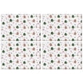 thumbnail image 1 of White Christmas Gingerbread Man Pattern Summer Placemats Table Placemats Set Of 4-Linen Kitchen Washable Placemats Table Mats 11.8"x17.7" Non-Slip Heat Resistant, 1 of 6