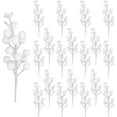 thumbnail image 1 of White Christmas Glitter Berry Stem, Artificial Berry Picks 9 Inch Holly Berries Branches for Christmas Tree Decorations Wreath, Crafts, Holiday and Home Decor,Christmas Ornaments(20 Pack), 1 of 8