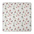 thumbnail image 1 of White Christmas Gnome and Light Pattern Square Fitted Tablecloth with Elastic Edge,Square Table Cover,Washable Elastic Table Cover for Home Kitchen Party Decor 34"x34", 1 of 6