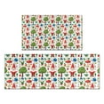 thumbnail image 1 of White Christmas Gnome Pattern Kitchen Rugs Sets Of 2,Anti Fatigue Kitchen Mat Rugs Non Slip Washable,Decorative Kitchen Floor Mats for Kitchen,Sink,Laundry,17"x30"+17"x47", 1 of 7