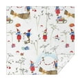 thumbnail image 1 of White Christmas Gnome Pattern Square Tablecloth,Waterproof Square Table Cover,Wipeable Spillproof Washable Table Cover for Home Kitchen Party Decor 42"X42"(107x107cm), 1 of 6