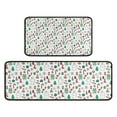 thumbnail image 1 of White Christmas Icon Pattern Kitchen Rugs Sets Of 2,Anti Fatigue Kitchen Mat Rugs Non Slip Washable,Decorative Kitchen Floor Mats for Kitchen,Sink,Laundry,17"X30"+17"X47", 1 of 7