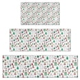 thumbnail image 1 of White Christmas Icon Pattern Kitchen Rugs Sets Of 3,Kitchen Runner Rugs Non Skid Washable,Decorative Kitchen Floor Mats for Kitchen,Sink,Laundry,17"x30"+ 17"x47" + 17"x59", 1 of 6