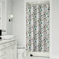 thumbnail image 1 of White Christmas Icon Pattern Shower Curtain 36"x72" ,Bathroom Decorative Shower Curtains Set with 12 Hooks,Modern Waterproof Washable Shower Curtain, 1 of 6