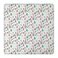 thumbnail image 1 of White Christmas Icon Pattern Square Fitted Tablecloth with Elastic Edge,Square Table Cover,Washable Elastic Table Cover for Home Kitchen Party Decor 36"x36", 1 of 6