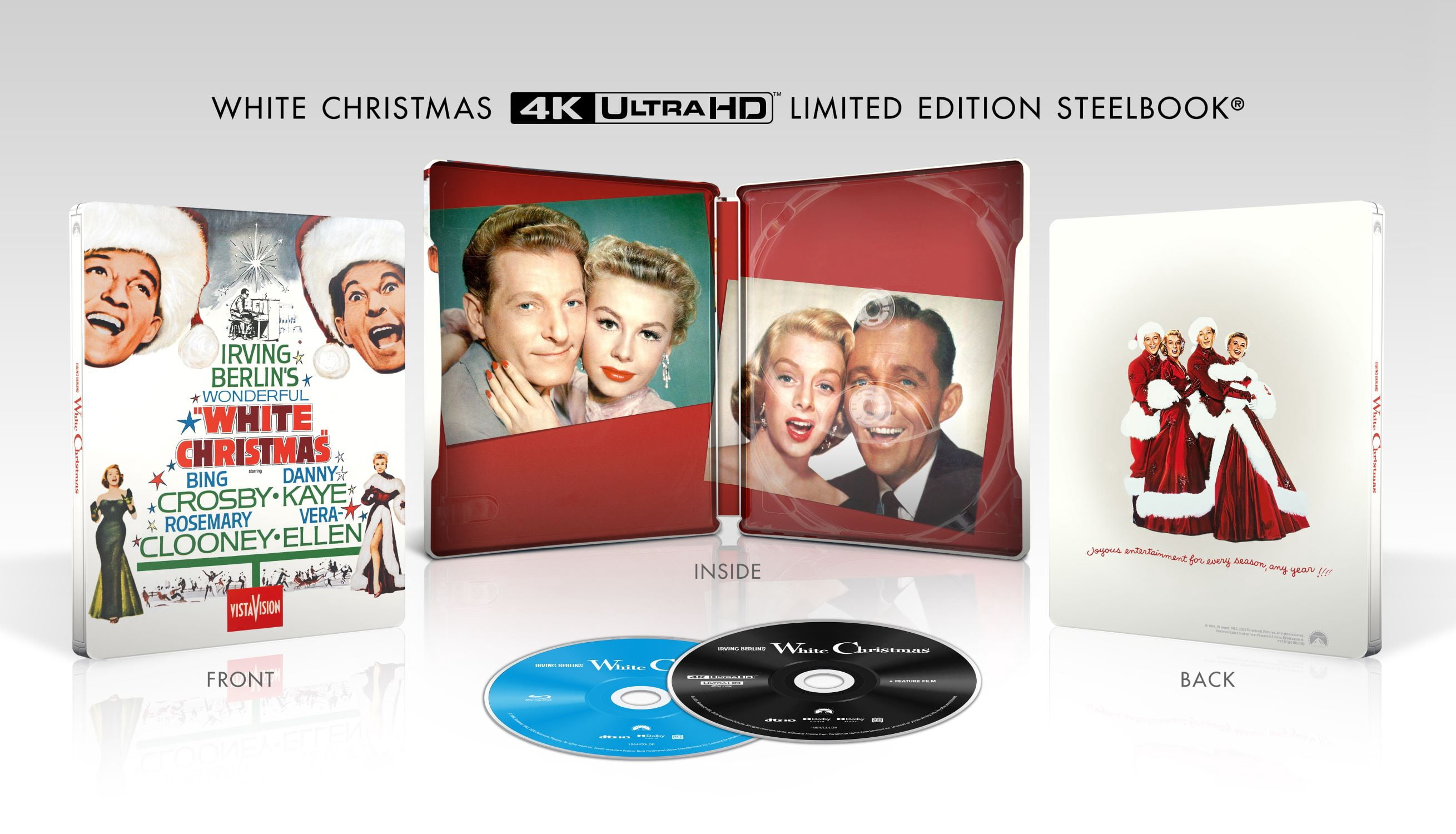 White Christmas (Limited Edition Steelbook) (4K Ultra HD + Blu-ray + Digital Copy) Paramount Pictures Corporation, Comedy
