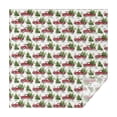 thumbnail image 1 of White Christmas Red Truck and Tree Pattern Square Tablecloth,Waterproof Square Table Cover,Wipeable Spillproof Washable Table Cover for Home Kitchen Party Decor 52"x52"(132x132cm), 1 of 6