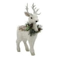 thumbnail image 1 of White Christmas Reindeer Decor 14", 1 of 4