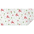 thumbnail image 1 of White Christmas Reindeer and Tree Pattern Rectangle Tablecloth 60"x120",Waterproof Polyester Rectangle Table Cloth, Wipeable Spillproof Polyester Tablecloth for Dining, Camping, Indoor and Outdoor, 1 of 6