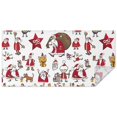 thumbnail image 1 of White Christmas Santa and Character Pattern Rectangle Tablecloth 60"x120",Waterproof Polyester Rectangle Table Cloth, Wipeable Spillproof Polyester Tablecloth for Dining, Camping, Indoor and Outdoor, 1 of 6