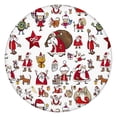 thumbnail image 1 of White Christmas Santa and Character Pattern Round Fitted Tablecloth with Elastic Edge,Dining Table Cover Waterproof,Outdoor Round Tablecloth for Camping,Dining,Indoor and Outdoor, 1 of 7