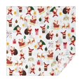 thumbnail image 1 of White Christmas Santa and Gift Pattern Square Tablecloth,Waterproof Square Table Cover,Wipeable Spillproof Washable Table Cover for Home Kitchen Party Decor 42"X42"(107x107cm), 1 of 6