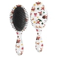 thumbnail image 1 of White Christmas Santa Pattern Hair Brush,Girls Detangling Hair Brush,Glide Through Tangles with Ease for Wet & Dry Hair,8.8"X2.8", 1 of 7