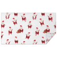 thumbnail image 1 of White Christmas Santa Pattern Rectangle Tablecloth 60"x102",Waterproof Polyester Rectangle Table Cloth, Wipeable Spillproof Polyester Tablecloth for Dining, Camping, Indoor and Outdoor, 1 of 6