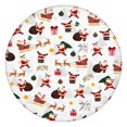 thumbnail image 1 of White Christmas Santa Pattern Round Fitted Tablecloth with Elastic Edge,Dining Table Cover Waterproof,Outdoor Round Tablecloth for Camping,Dining,Indoor and Outdoor, 1 of 7