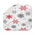 thumbnail image 1 of White Christmas Snowflake Pattern Dish Drying Mat for Kitchen 1 Pack, Ultra Absorbent Microfiber Dishes Drainer Mats,16x18in(41x46cm), 1 of 6