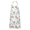 thumbnail image 1 of White Christmas Snowman Apron-Garden Aprons for Women with Pockets-Cotton Linen Waterproof Kitchen Cooking Gardening Aprons Adjustable for Kitchen,Cooking,BBQ and Salon 32"x27", 1 of 7