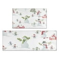 thumbnail image 1 of White Christmas Snowman Pattern Kitchen Rugs Sets Of 2,Anti Fatigue Kitchen Mat Rugs Non Slip Washable,Decorative Kitchen Floor Mats for Kitchen,Sink,Laundry,17"x30"+17"x47", 1 of 7