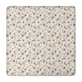 thumbnail image 1 of White Christmas Star and Gift Pattern Square Fitted Tablecloth with Elastic Edge,Square Table Cover,Washable Elastic Table Cover for Home Kitchen Party Decor 34"x34", 1 of 6