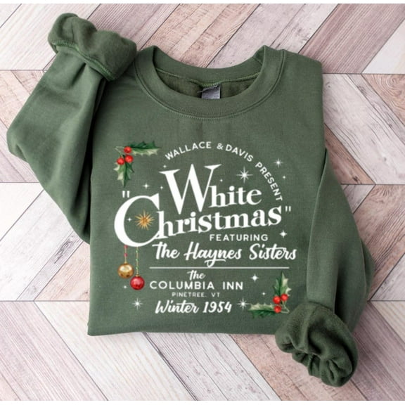 White Christmas Sweatshirt, Cute Christmas Movie Hoodie, Funny Xmas Holiday Sweater