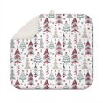 thumbnail image 1 of White Christmas Tree Pattern Dish Drying Mat for Kitchen 1 Pack, Ultra Absorbent Microfiber Dishes Drainer Mats,16x18in(41x46cm), 1 of 6