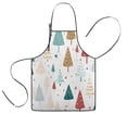 thumbnail image 1 of White Christmas Tree Pattern Kids Aprons for Girls and Boys,Adjustable Neck Strap Toddler Aprons for Kids Cooking Baking, 1 of 7
